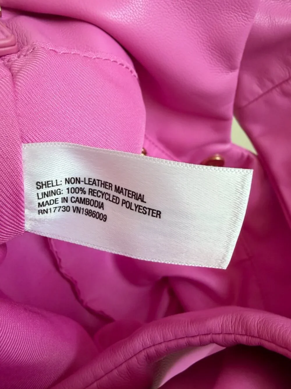 A New Day Fuchsia Pink Soft Knot Hobo Bag Vegan Leather